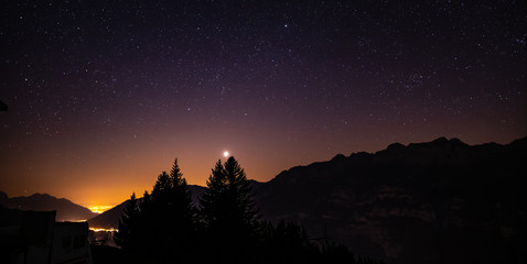 Nachtaufnahmen Flumserberg, Swiss Alps