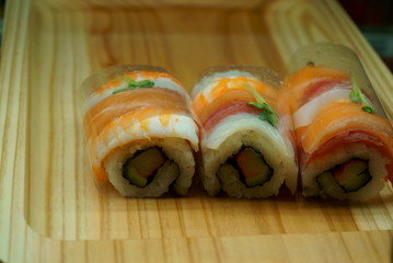 Japanese supermarket sushi section