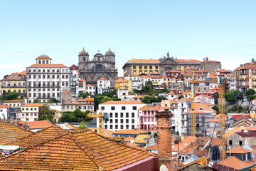 Fototapeta na wymiar Panorama of the city of Porto in Portugal