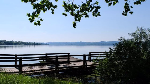 Varese Lake. In the area of Gavirate and Comerio. Italy