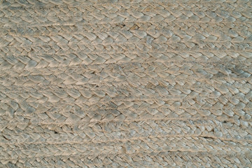 pale jute floor rag background closeup