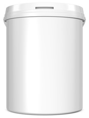 Realistic 3D Bottle Mock Up Template on White Background.3D Rendering,3D Illustration.Copy Space