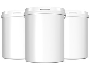 Realistic 3D Bottle Mock Up Template on White Background.3D Rendering,3D Illustration.Copy Space