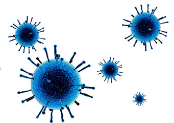 virus layout on the background