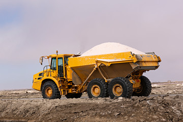 Camión transportando sal.