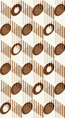 Abstract mix geometrical pattern with color backgound