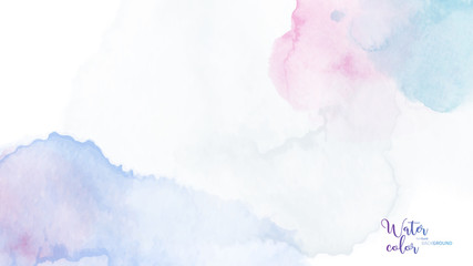 Pastel pink abstract stain watercolor background
