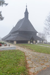 Fototapeta na wymiar UNESCO monument Church of All Saints in Tvrdosin, Slovakia