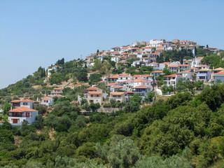 Fototapeta na wymiar The Old Village at Alonnisos in Greece