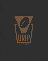 coffee shop logo design. vector illustration