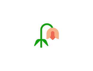 Wilted Flower vector flat icon. Isolated Dead Flower emoji illustration 