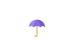 Umbrella vector flat icon. Isolated umbrella emoji illustration 
