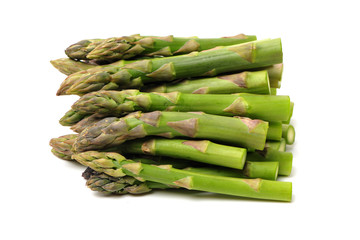 Asparagus on a white background