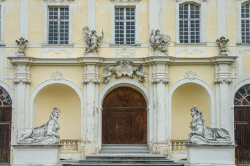Fototapeta na wymiar Altenburg Baroque Abbey (Stift Altenburg), Waldviertel, Lower Austria