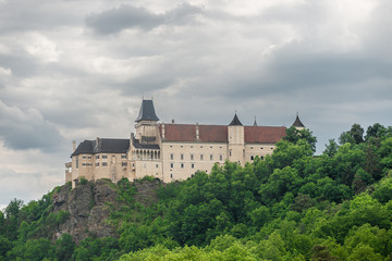 Naklejka na ściany i meble Rosenburg Castle. One of Austria's most visited Renaissance castles situated in the middle of the Naturpark Kamptal nature reserve