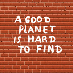 Obraz premium Hand drawn climate change protest sign 