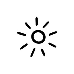 Simple hand drawn floral element isolated on white background. Doodle style. Plants vector illustration.