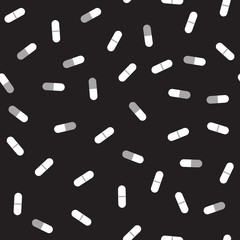 Capsule pattern. Seamless vector background