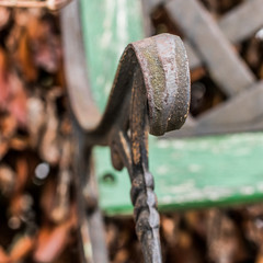 old rusty bench