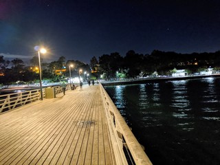 Fototapeta premium pier at night