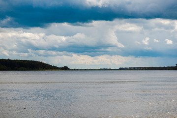 clouds over the river