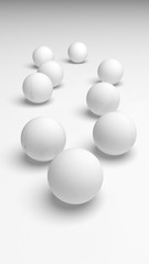 White abstract background. Lowpoly backdrop. Crumpled paper. 3D illustration