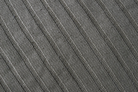 Gray Cotton Fabric With Stripes Texture