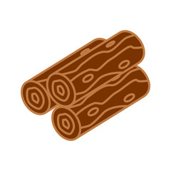 wood log icon design, flat style trendy collection