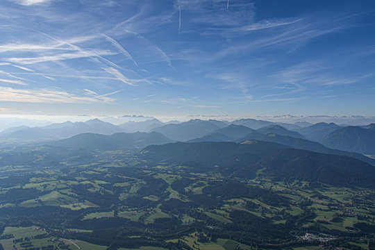 Tegernseer Alpen aus der Luft