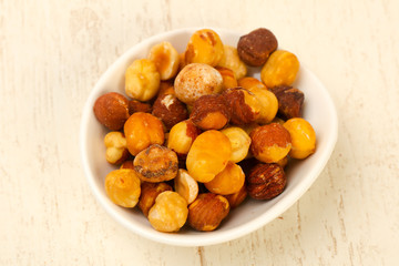 Hazelnut heap
