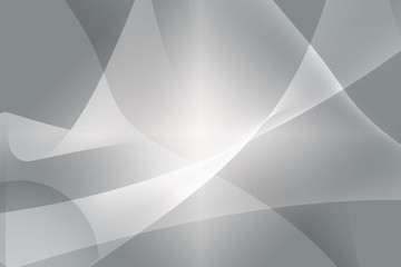 Abstract background, light gray, white and curve pattern.
