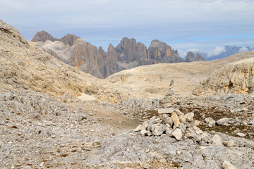 Dolomites landscape, Rosetta plateau, San Martino di Castrozza