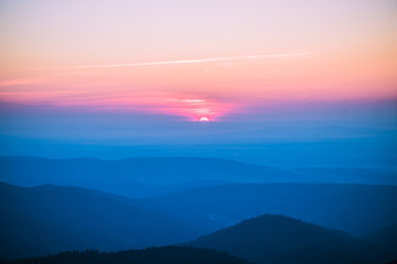 sunset ou sunrise sur les vosges ?