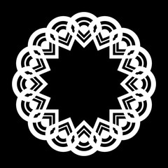 Design monochrome circle element