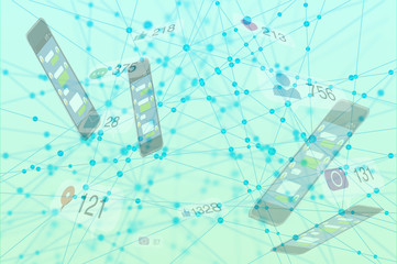 SNSなどのネットワークのイメージ