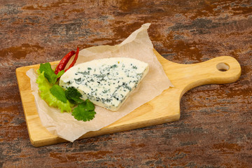 Blue cheese slice