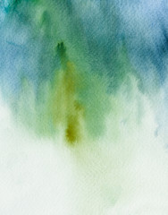 Paint abstract splash of watercolor for the text message background.