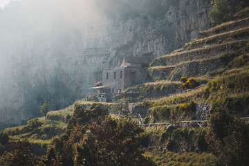 Fototapeta premium Path of the god called Sentiero Degli Dei at Amalfi Coast. Italy