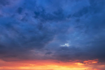 Naklejka na ściany i meble sunset sky background photo / photo during sunset sky