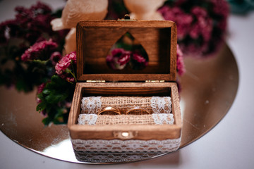 Ringschachtel Box für Ringe Eheringe Trauung