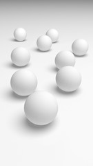 White abstract background. Lowpoly backdrop. Crumpled paper. 3D illustration