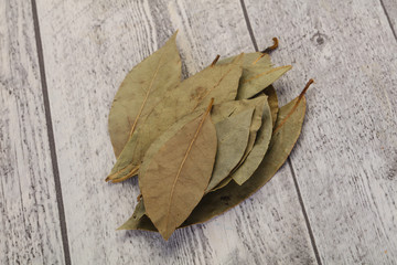 Dry laurel leaves