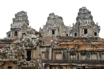 Naklejka premium Old Ancient temple Angkor Wat in Cambodia 