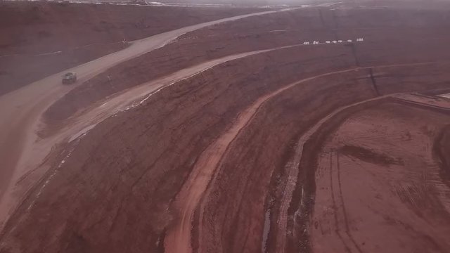 Escondida Copper Mine located in the Atacama Desert, Chile (aerial view)