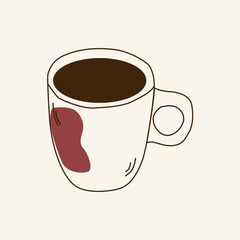 Coffee life style, great design for any purposes. Business concept. Vector illustration background.