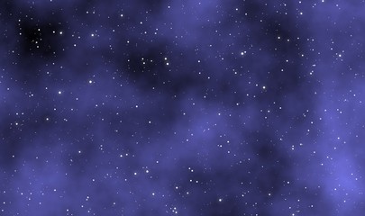 Spacescape illustration graphic design background with cosmos and stars field in the universe