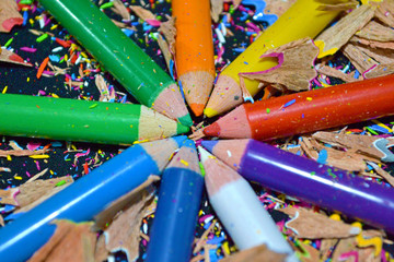 Color Pencils and Scrapes