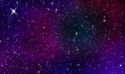 Spacescape illustration galaxy design background