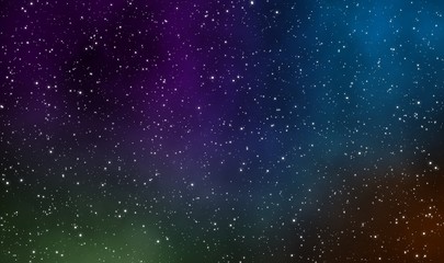 Space scape illustration design background