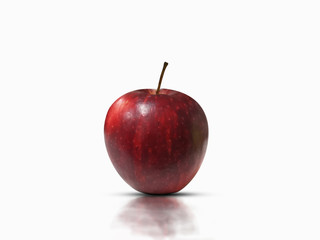 Red apple isolated on white background
